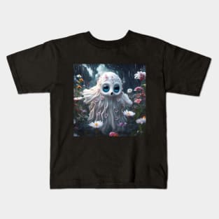 Little Flower Ghost Kids T-Shirt